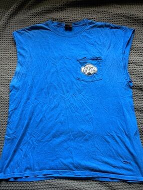 Harley-Davidson Men's Bright Blue Pocket Tank Top